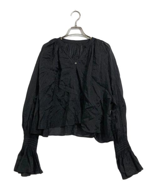 Noble（ノーブル）Noble (ノーブル) フォギーシアーボリュームブラウス ブラック サイズ:なしの古着・服飾アイテム
