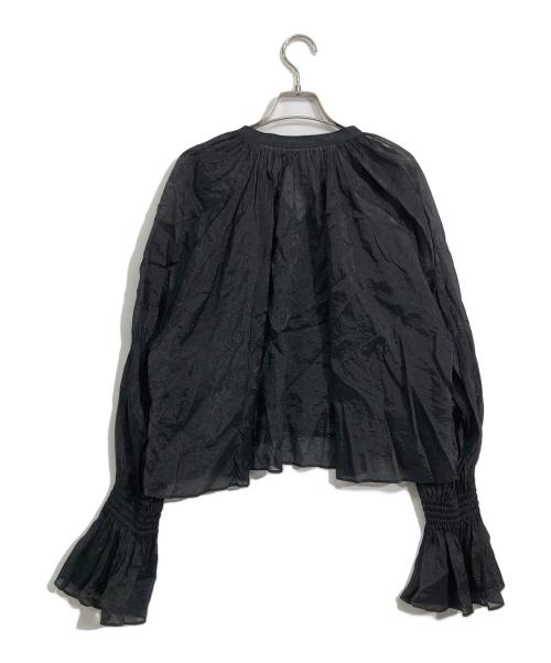 Noble（ノーブル）Noble (ノーブル) フォギーシアーボリュームブラウス ブラック サイズ:なしの古着・服飾アイテム