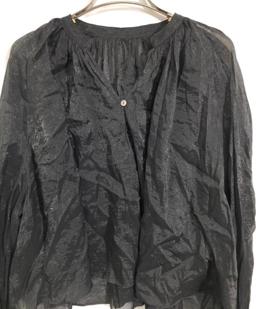 Noble（ノーブル）Noble (ノーブル) フォギーシアーボリュームブラウス ブラック サイズ:なしの古着・服飾アイテム