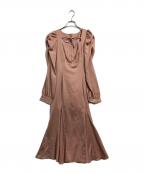 Rose Museロゼミューズ）の古着「decollete belted mermaid one-piece」｜ピンク