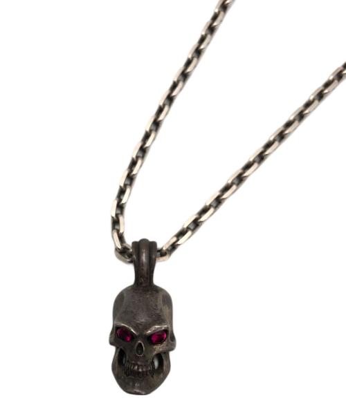 Burning Blood（バーニング ブラッド）Burning Blood (バーニング ブラッド) スカルシルバーネックレス シルバーの古着・服飾アイテム