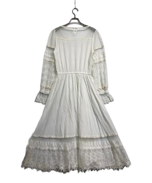 la belle etude（ラベルエチュード）la belle etude (ラベルエチュード) レースワンピース ホワイト サイズ:FREEの古着・服飾アイテム