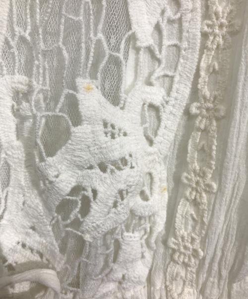 la belle etude（ラベルエチュード）la belle etude (ラベルエチュード) レースワンピース ホワイト サイズ:FREEの古着・服飾アイテム