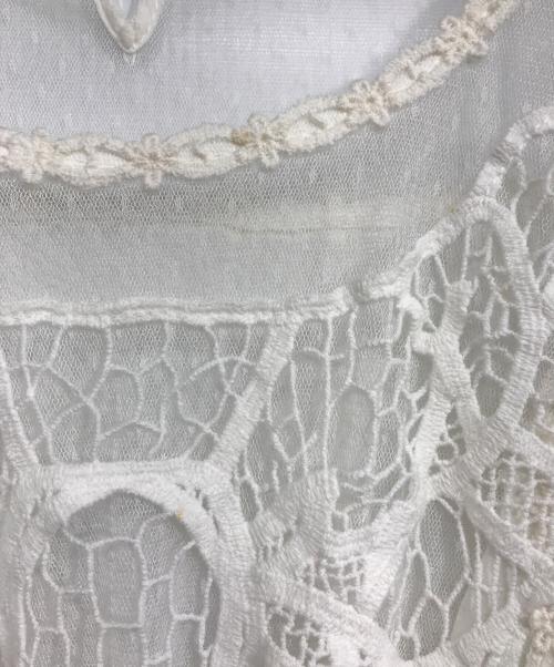 la belle etude（ラベルエチュード）la belle etude (ラベルエチュード) レースワンピース ホワイト サイズ:FREEの古着・服飾アイテム
