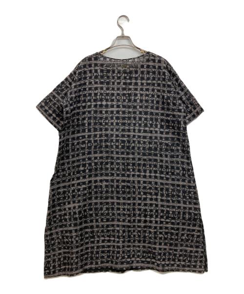 JURGEN LEHL（ヨーガンレール）JURGEN LEHL (ヨーガンレール) 総柄コットンワンピース ブラック サイズ:Mの古着・服飾アイテム