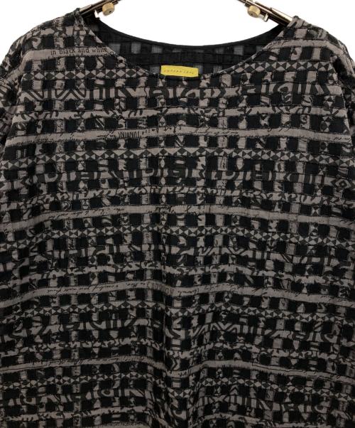 JURGEN LEHL（ヨーガンレール）JURGEN LEHL (ヨーガンレール) 総柄コットンワンピース ブラック サイズ:Mの古着・服飾アイテム