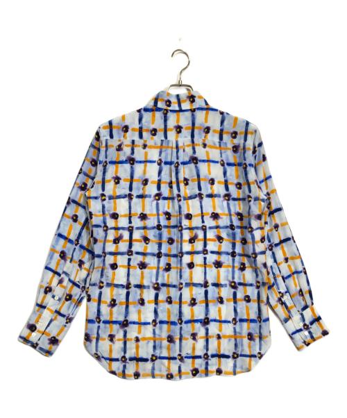 MARNI（マルニ）MARNI (マルニ) ミックスプリント シルクシャツ ブルー サイズ:38の古着・服飾アイテム