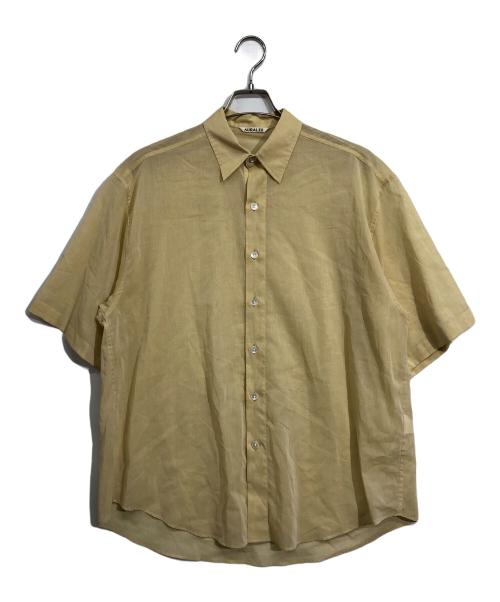 AURALEE（オーラリー）AURALEE (オーラリー) HARD TWIST FINX ORGANDY HALF SLE イエロー サイズ:4の古着・服飾アイテム
