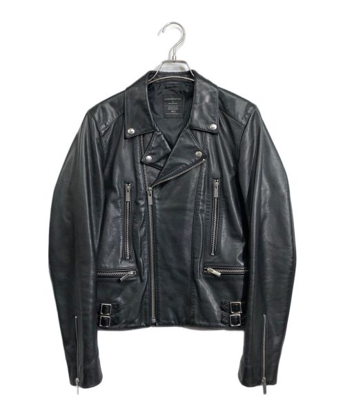 ART COMES FIRST（アートカムズファースト）ART COMES FIRST (アートカムズファースト) ダブルライダースジャケット ブラック サイズ:XSの古着・服飾アイテム