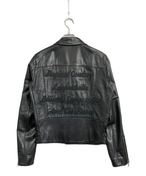 ART COMES FIRST（アートカムズファースト）ART COMES FIRST (アートカムズファースト) ダブルライダースジャケット ブラック サイズ:XSの古着・服飾アイテム