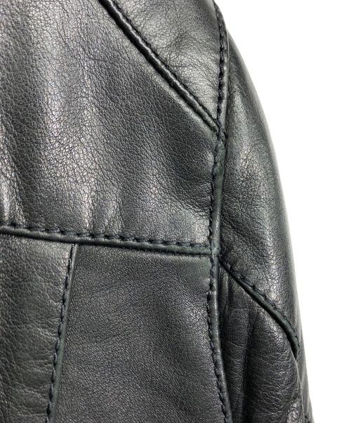 ART COMES FIRST（アートカムズファースト）ART COMES FIRST (アートカムズファースト) ダブルライダースジャケット ブラック サイズ:XSの古着・服飾アイテム