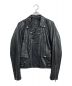 ART COMES FIRST（アートカムズファースト）の古着「ダブルライダースジャケット」｜ブラック