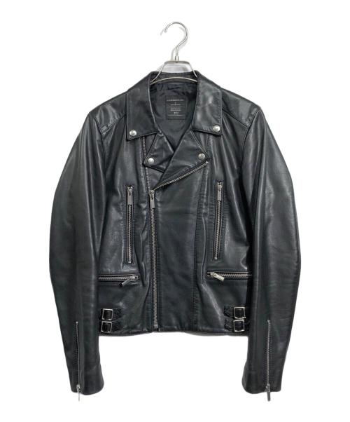 ART COMES FIRST（アートカムズファースト）ART COMES FIRST (アートカムズファースト) ダブルライダースジャケット ブラック サイズ:XSの古着・服飾アイテム