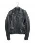 ART COMES FIRST（アートカムズファースト）の古着「ダブルライダースジャケット」｜ブラック