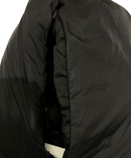 Gymphlex（ジムフレックス）Gymphlex (ジムフレックス) ナイロンタフタ フード付き ホワイトグース ダウンジャケット ブラック サイズ:Lの古着・服飾アイテム