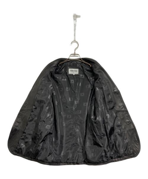 renoma HOMME（レノマオム）renoma HOMME (レノマオム) ラムレザーテーラートジャケット ブラック サイズ:Mの古着・服飾アイテム