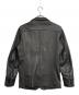 renoma HOMME (レノマオム) ラムレザーテーラートジャケット ブラック サイズ:M：8000円