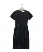 BOSS HUGO BOSSボス ヒューゴボス）の古着「異素材切替ワンピース」｜ブラック