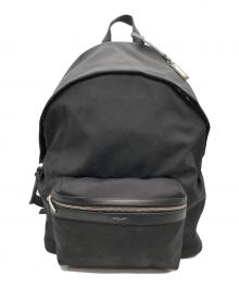 Saint Laurent Paris（サンローランパリ）の古着「シティサンローラン キャンバスレザーリュックサック」｜ブラック