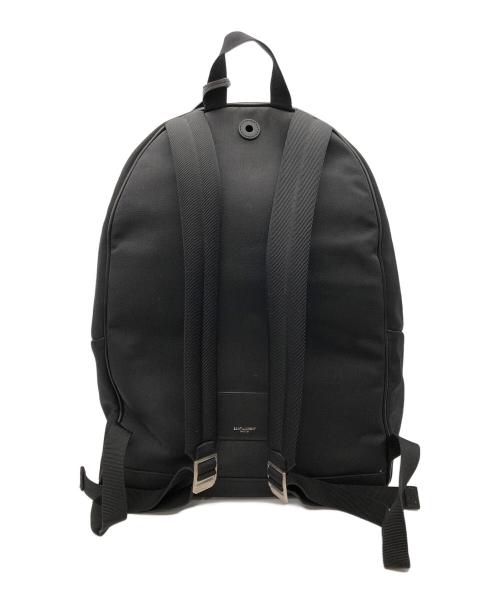 Saint Laurent Paris（サンローランパリ）Saint Laurent Paris (サンローランパリ) シティサンローラン キャンバスレザーリュックサック ブラックの古着・服飾アイテム