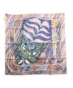 HERMESエルメス）の古着「90 LE CHAT CARRE」｜マルチカラー