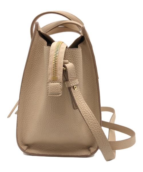 Salvatore Ferragamo（サルヴァトーレ フェラガモ）Salvatore Ferragamo (サルヴァトーレ フェラガモ) エイミー2WAYハンドバッグ ベージュの古着・服飾アイテム