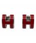 HERMES（エルメス）の古着「ポップアッシュピアス」｜レッド