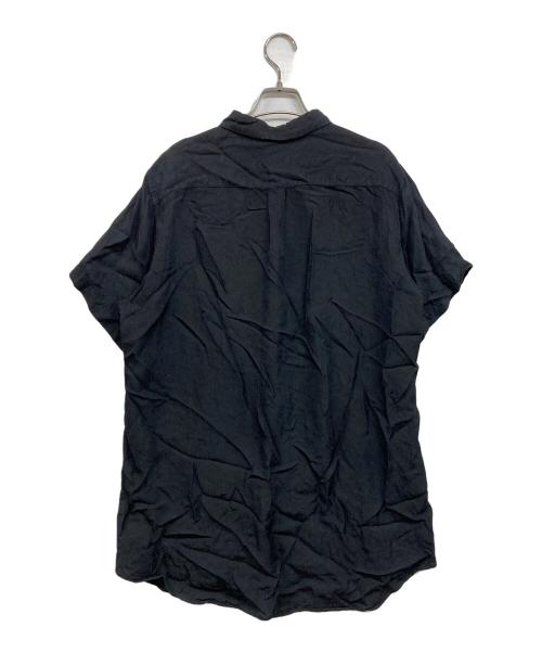 BLACK COMME des GARCONS（ブラックコムデギャルソン）BLACK COMME des GARCONS (ブラック コムデギャルソン) Cupro Shortsleeve Shirt ブラック サイズ:XLの古着・服飾アイテム