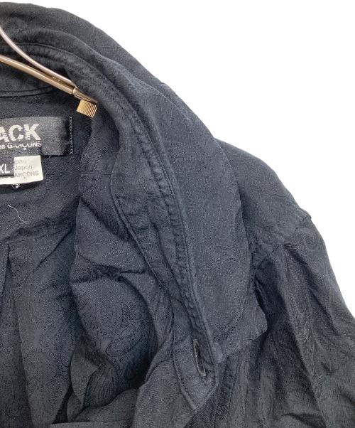 BLACK COMME des GARCONS（ブラックコムデギャルソン）BLACK COMME des GARCONS (ブラック コムデギャルソン) Cupro Shortsleeve Shirt ブラック サイズ:XLの古着・服飾アイテム