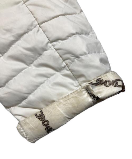 LAUREN RALPH LAUREN（ローレンラルフローレン）LAUREN RALPH LAUREN (ローレンラルフローレン) キルティングダウンコート ホワイト サイズ:Lの古着・服飾アイテム