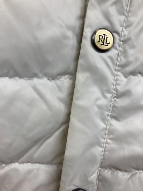 LAUREN RALPH LAUREN（ローレンラルフローレン）LAUREN RALPH LAUREN (ローレンラルフローレン) キルティングダウンコート ホワイト サイズ:Lの古着・服飾アイテム