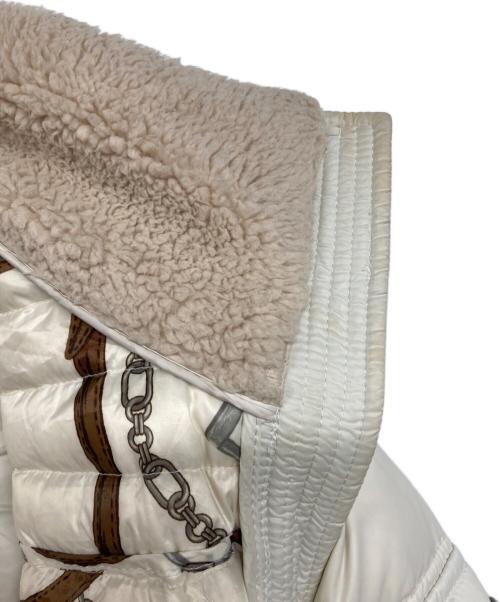 LAUREN RALPH LAUREN（ローレンラルフローレン）LAUREN RALPH LAUREN (ローレンラルフローレン) キルティングダウンコート ホワイト サイズ:Lの古着・服飾アイテム