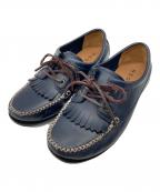 REGALリーガル）の古着「アイレットモカシンシューズ」｜ネイビー