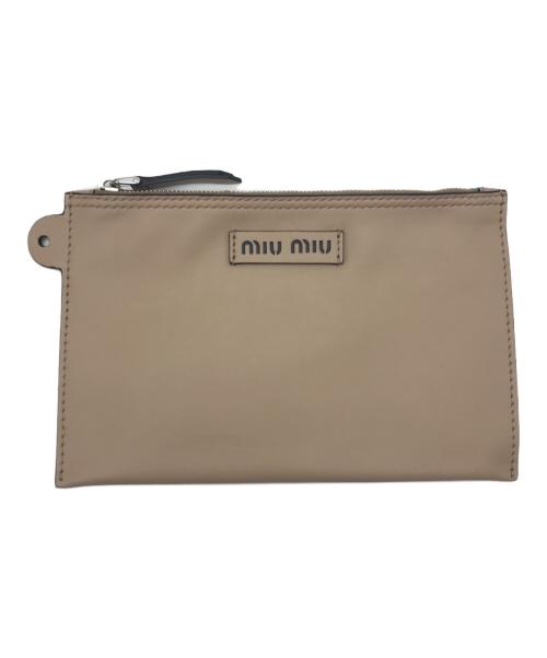 MIU MIU（ミュウミュウ）MIU MIU (ミュウミュウ) トートバッグ ベージュの古着・服飾アイテム