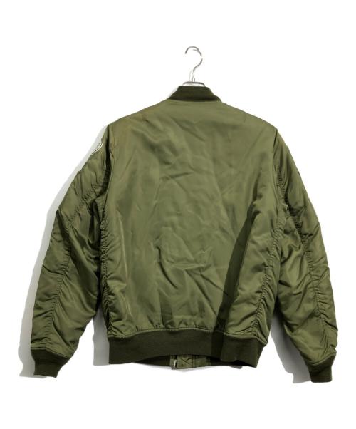 A BATHING APE（ア ベイシング エイプ）A BATHING APE (アベイシングエイプ) シャークボンバージャケット カーキ サイズ:Mの古着・服飾アイテム