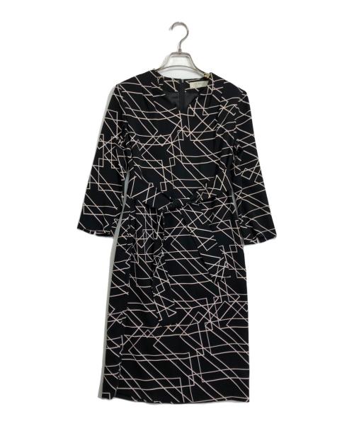 NEMIKA by leilian（ネミカ・バイ・レリアン.）NEMIKA by Leilian (ネミカ・バイ・レリアン.) ウエストリボンワンピース ブラック サイズ:7の古着・服飾アイテム