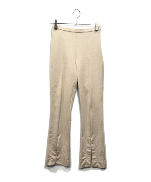 LE PHIL（ル フィル）LE PHIL (ル フィル) ハイストレッチフロントスリットパンツ ベージュの古着・服飾アイテム