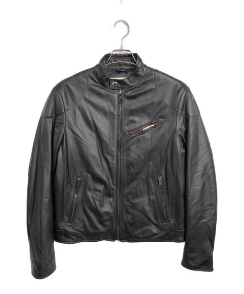 BALLY（バリー）BALLY (バリー) シングルライダースジャケット ブラック サイズ:Sの古着・服飾アイテム