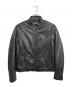 BALLY（バリー）の古着「シングルライダースジャケット」｜ブラック