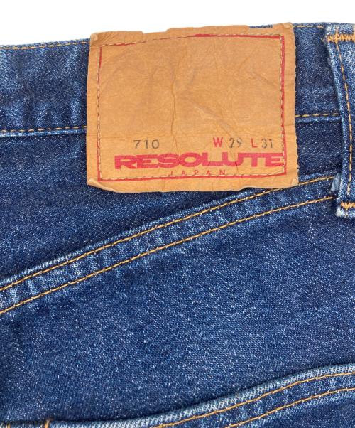 RESOLUTE（リゾルト）RESOLUTE (リゾルト) 710デニムパンツ インディゴ サイズ:Sの古着・服飾アイテム