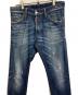 DSQUARED2 (ディースクエアード) ダメージ加工ボタンフライデニムパンツ インディゴ サイズ:44：5000円