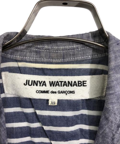 JUNYA WATANABE COMME des GARCONS（(ジュンヤワタナベ コムデギャルソン）JUNYA WATANABE COMME des GARCONS ((ジュンヤワタナベ コムデギャルソン) リネンジャケット ブルー サイズ:XSの古着・服飾アイテム
