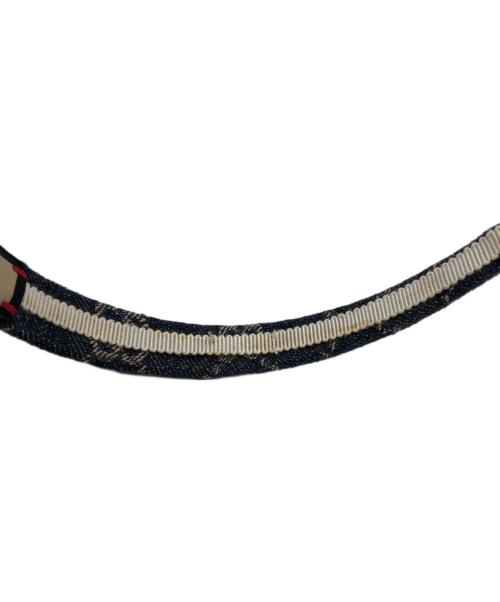 GUCCI（グッチ）GUCCI (グッチ) エコウォッシュドデニムヘアバンド ネイビーの古着・服飾アイテム