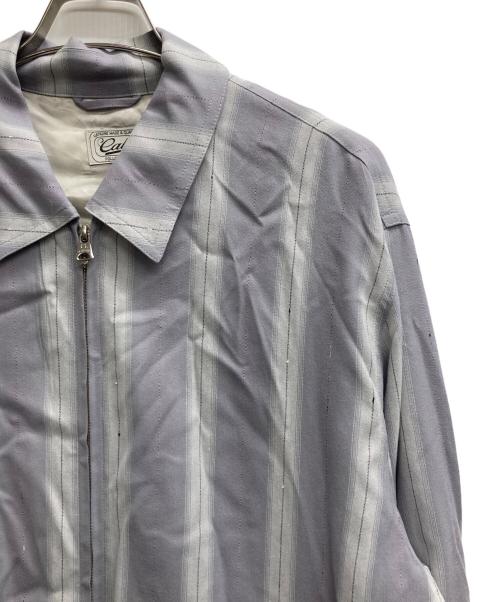 CALEE（キャリー）CALEE (キャリー) VINTAGE TYPE OMBRE STRIPE SWING TOP（ヴィンテージ　タイプ　オンブレ　ストライプ　スイング　トップ） グレー サイズ:XLの古着・服飾アイテム