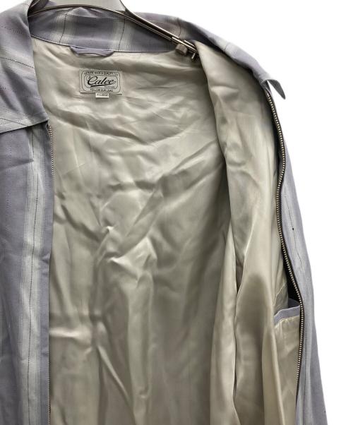 CALEE（キャリー）CALEE (キャリー) VINTAGE TYPE OMBRE STRIPE SWING TOP（ヴィンテージ　タイプ　オンブレ　ストライプ　スイング　トップ） グレー サイズ:XLの古着・服飾アイテム