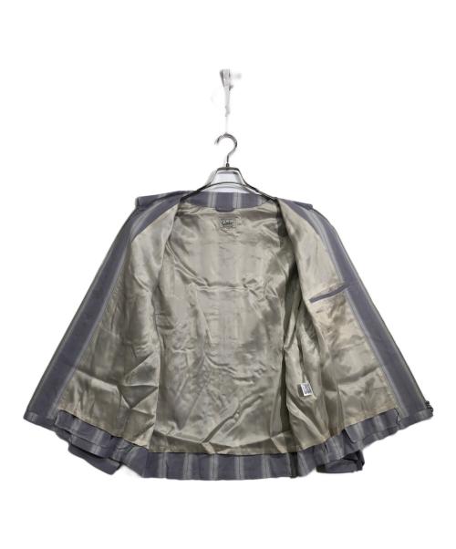 CALEE（キャリー）CALEE (キャリー) VINTAGE TYPE OMBRE STRIPE SWING TOP グレー サイズ:XLの古着・服飾アイテム