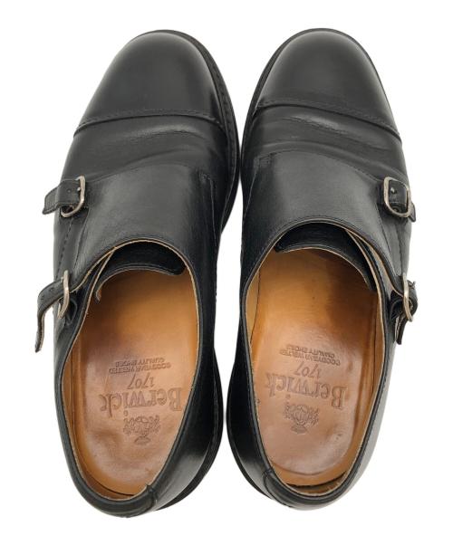 berwick（バーウィック）berwick (バーウィック) ダブルモンクシューズ ブラック サイズ:UK6の古着・服飾アイテム