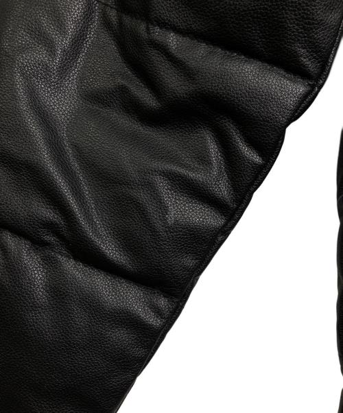 uaboni（ユアボニ）uaboni (ユアボニ) レザーダウンジャケット ブラック サイズ:48の古着・服飾アイテム