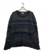 YOHJI YAMAMOTOヨウジヤマモト）の古着「モールニット」｜ブラック