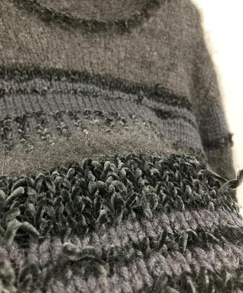 YOHJI YAMAMOTO（ヨウジヤマモト）YOHJI YAMAMOTO (ヨウジヤマモト) モールニット ブラック サイズ:3の古着・服飾アイテム